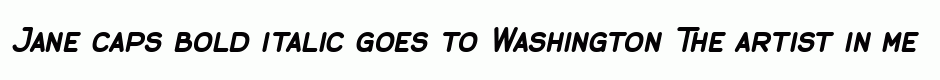 Jane caps bold italic