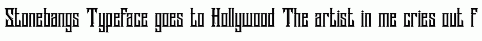 Stonebangs Typeface