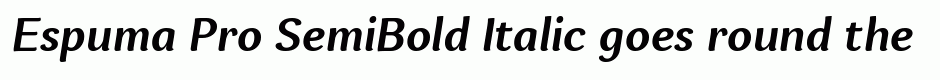 Espuma Pro SemiBold Italic