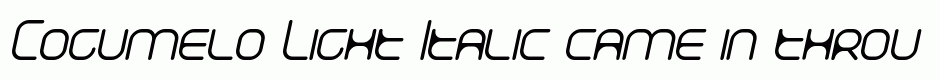 Cogumelo Light Italic