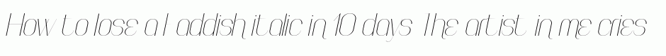 Faddish italic