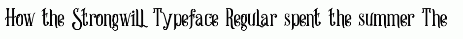 Strongwill Typeface Regular