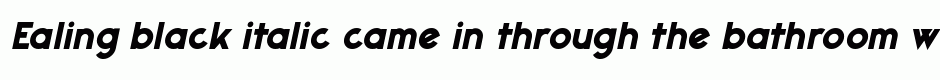 Ealing black italic