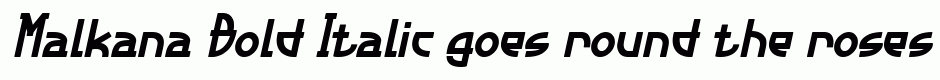 Malkana Bold Italic