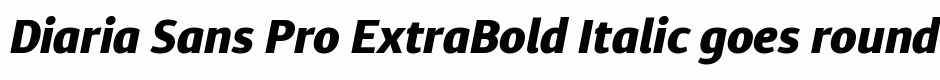 Diaria Sans Pro ExtraBold Italic