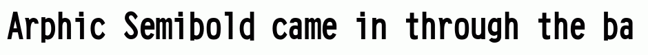 Arphic Semibold