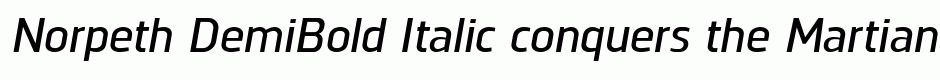 Norpeth DemiBold Italic
