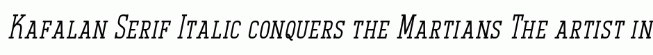 Kafalan Serif Italic
