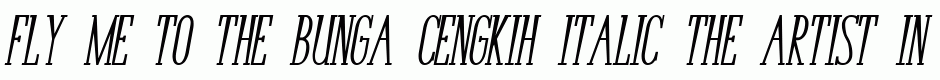Bunga Cengkih Italic