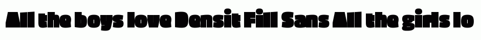 Densit Fill Sans