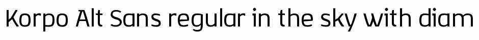 Korpo Alt Sans regular