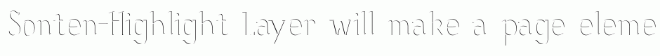 Sonten-Highlight Layer