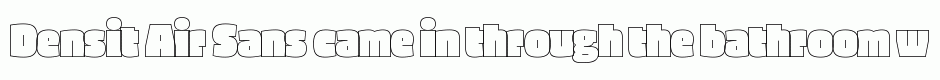 Densit Air Sans