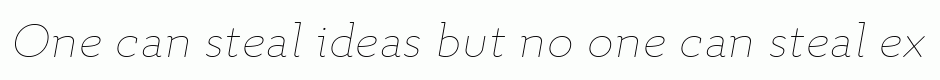 Quiza Pro Thin Italic