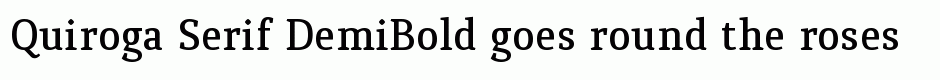 Quiroga Serif DemiBold