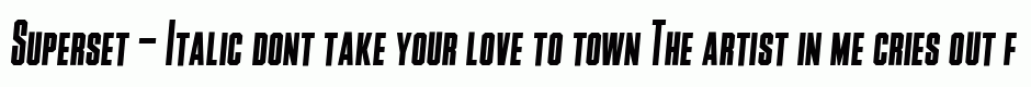 Superset - Italic