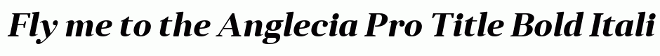 Anglecia Pro Title Bold Italic