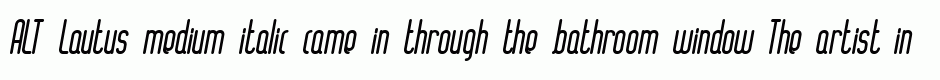 ALT Lautus medium italic