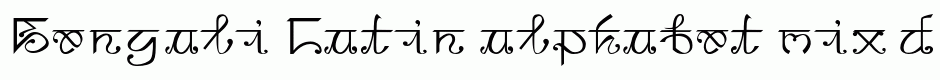 Bengali-Latin alphabet mix
