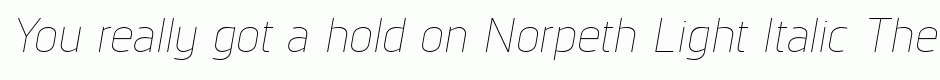 Norpeth Light Italic