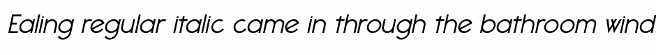 Ealing regular italic