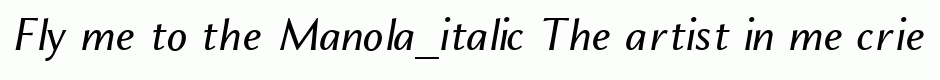 Manola_italic