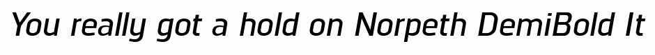 Norpeth DemiBold Italic