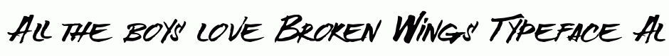 Broken Wings Typeface