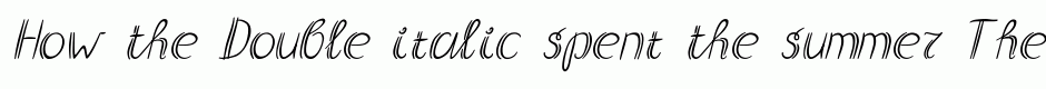Double italic