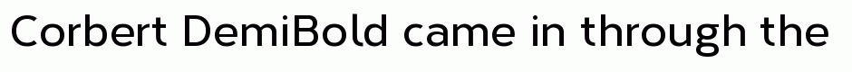 Corbert DemiBold
