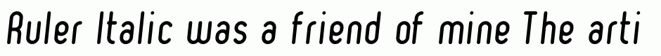 Ruler Italic