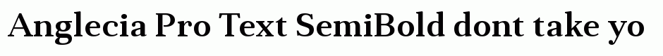 Anglecia Pro Text SemiBold