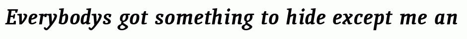 Quiroga Serif Bold Italic