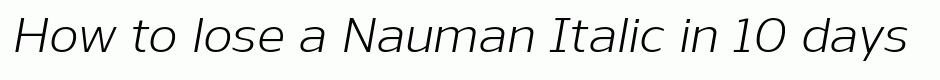 Nauman Italic
