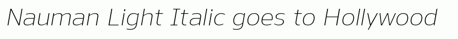 Nauman Light Italic