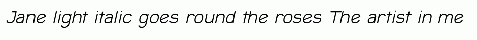 Jane light italic