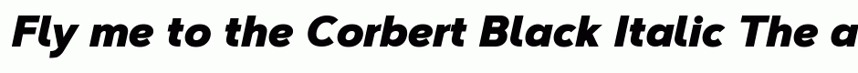 Corbert Black Italic