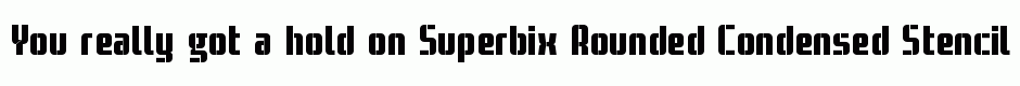 Superbix Rounded Condensed Stencil