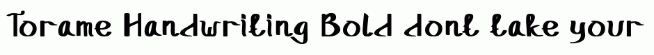 Torame Handwriting Bold