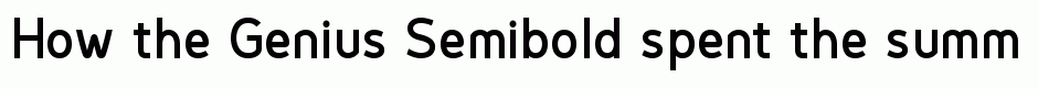 Genius Semibold