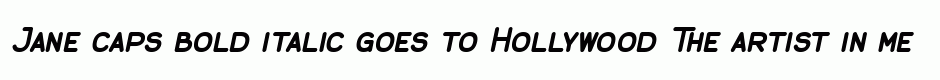 Jane caps bold italic