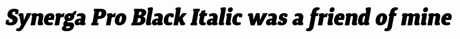Synerga Pro Black Italic