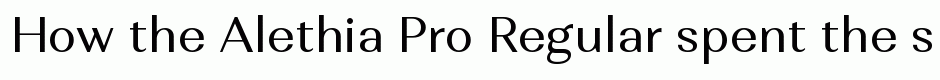 Alethia Pro Regular