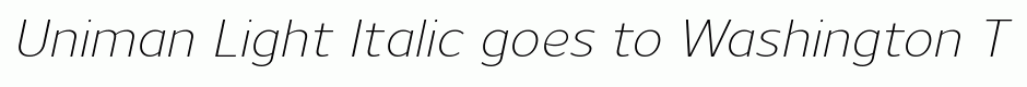 Uniman Light Italic