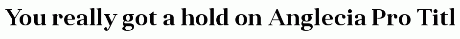 Anglecia Pro Title SemiBold