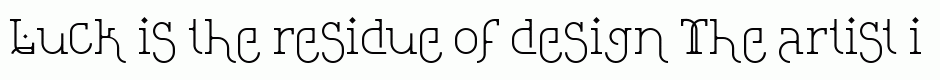 Loopita complex font