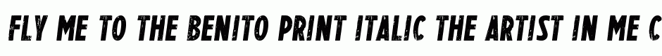 BENITO Print italic