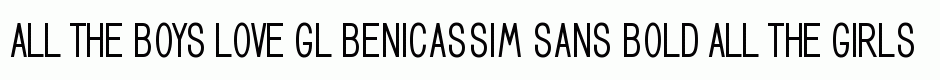 GL Benicassim sans bold
