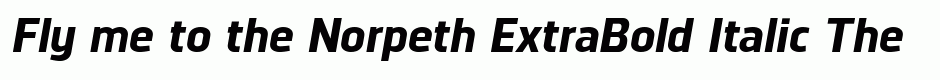 Norpeth ExtraBold Italic