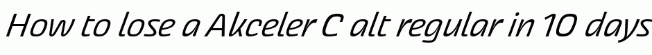 Akceler C alt regular